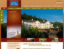 Tablet Screenshot of blueridgemtnshotel.com